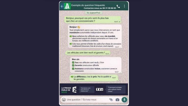 Pourquoi vos prix sont-ils plus bas que chez un concessionnaire ?