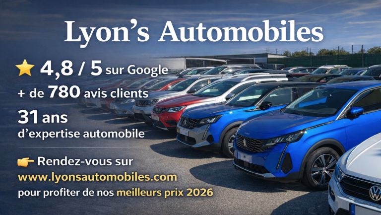 En 2026, Lyon’s Automobiles fête 31 ans d’expertise automobile au service de ses clients