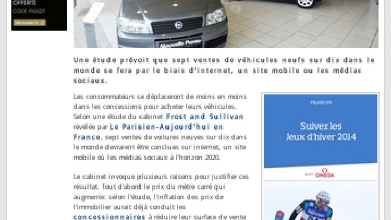 Actualité En 2020 Les Voitures se vendront sur Internet