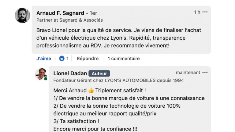L'expérience voiture 100% électrique se passe comme ça chez Lyon's automobiles