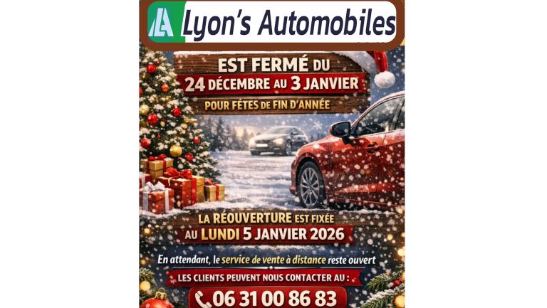 Fermeture exceptionnelle de fêtes de fin d’année