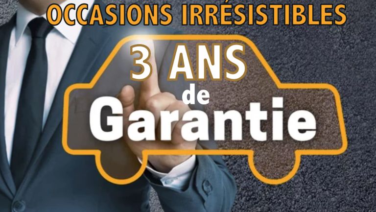 Choisissez la qualité et la tranquillité d'esprit avec nos occasions irrésistibles et leur garantie de 3 ans